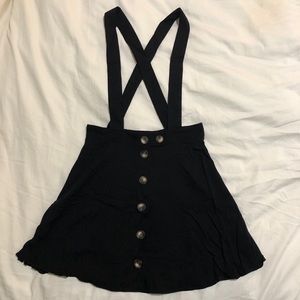 ASOS // Black Overall Miniskirt